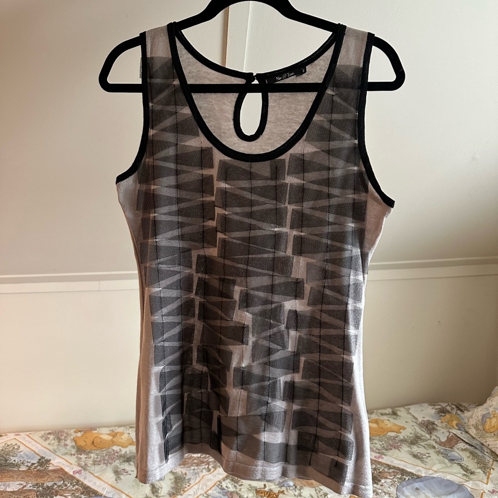 Nov + Zoe dressy sleeveless blouse